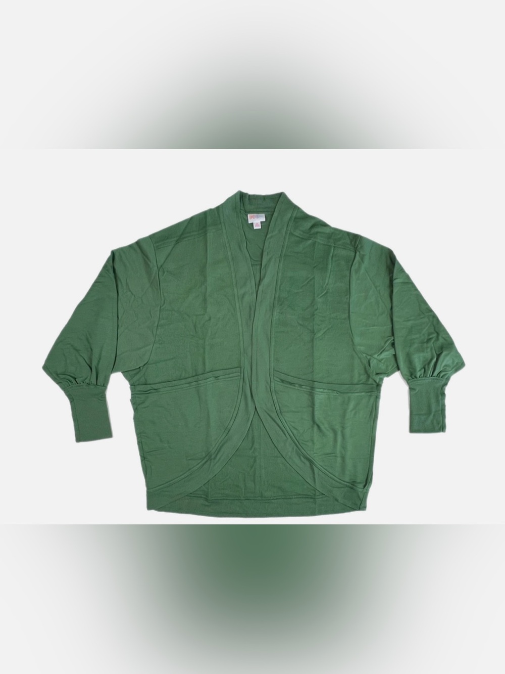 LuLaRoe Kennedy Green Open Front Cardigan